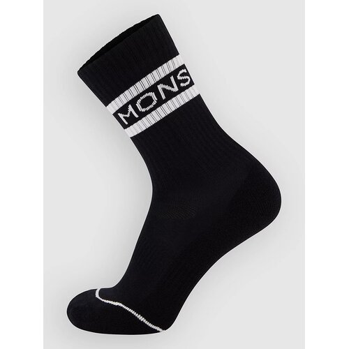 Mons Royale Signature Merino Crew Socks black / white Slike