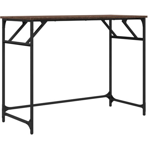 Maison Chic Pisalna miza - pisarniška miza - Računalniška miza rjavi hrast 100x45x76 cm inženirski les jeklo, (21785572) Cene