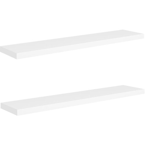 Maison Chic 2 kosi Stenske Police - Viseče police bele 120x23,5x3,8 cm MDF, (21793446) Slike