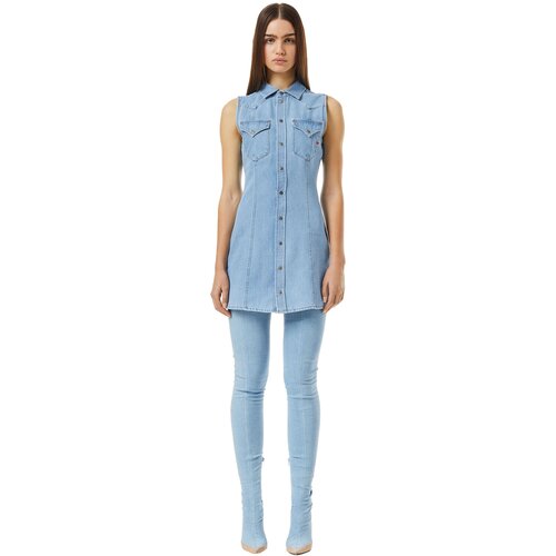 Diesel Dress - DE-GLO-F DRESS blue Slike