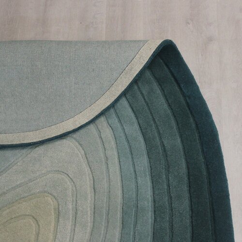 Flair Rugs Plavi vunen tepih 200x290 cm Puddle Ombre Wool &amp;ndash; Slike