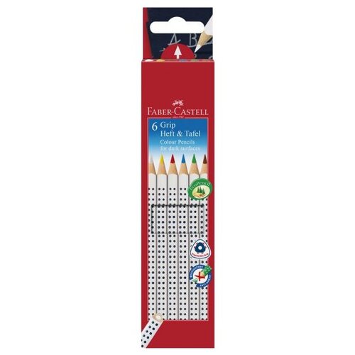 Faber-Castell Bojice Grip za crtanje po tamnim površinama - 6 kom (bojice) Cijene