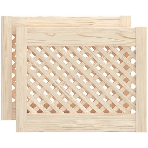  Vrata za ormarić re&amp;scaron;etkasti dizajn 2 kom 49,5x39,5 cm borovina Slike