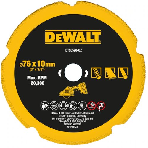 Dewalt DT20590 Dijamantska rezna ploča za različite materijale 76mm Cene