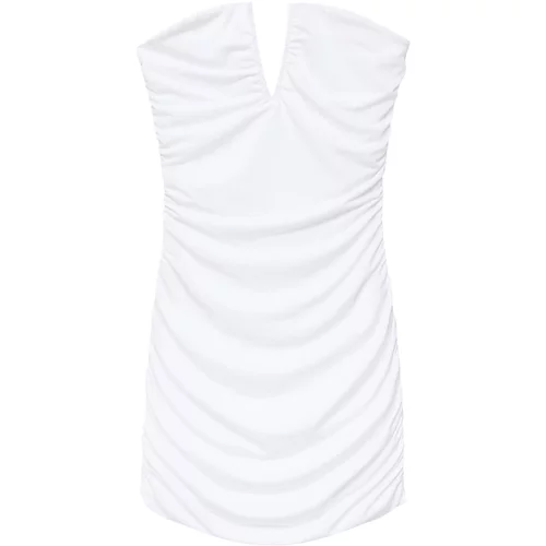 Pull&Bear Koktel haljina bijela