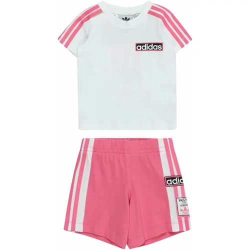 Adidas Jogging komplet ružičasta / crna / bijela
