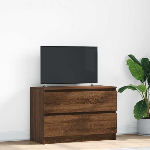 TV ormarić smeđi hrast 80x35x54 cm izrađeno drvo Cene