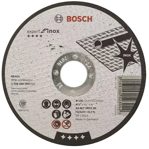 Bosch Rezni disk Expert for INOX (Promjer rezne ploče: 125 mm, Debljina plohe: 2 mm)