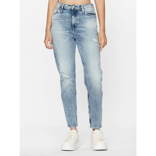 Calvin Klein Jeans Jeans hlače J20J221790 Modra Mom Fit