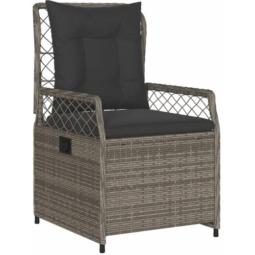  7-dijelni vrtni blagovaonski set sivi od poliratana Siva 160 x 80 x 74 cm Slike