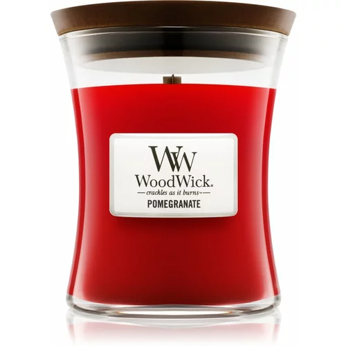 WoodWick Pomegranate mirisna svijeća s drvenim fitiljem 275 g