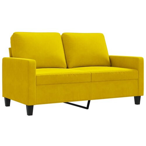 Maison Chic kavč - Sofa - Kanape dvosed rumen 120 cm žamet, (21726784) Cene