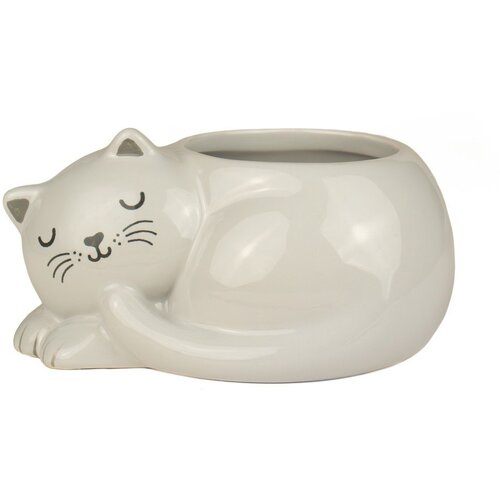 Sass &amp;amp; Belle Keramičen okrasni cvetlični lonec Sleeping Cat &amp;ndash; Slike