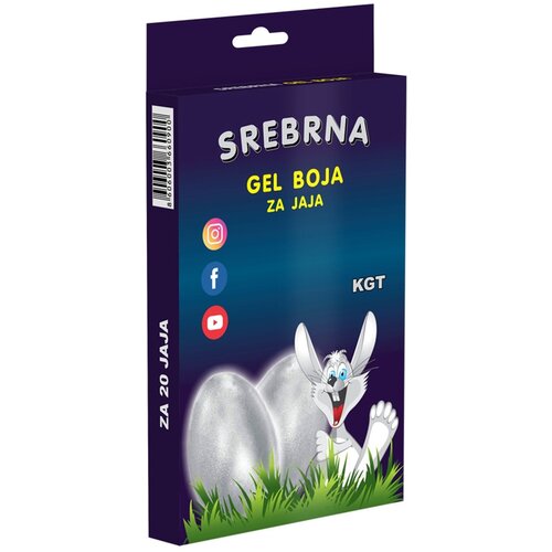 Nepoznato Gel boja za jaja srebrna KGT Cene
