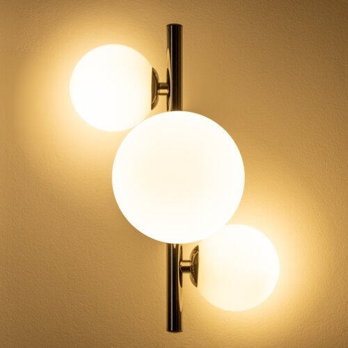  Brilagi - LED zidna svetiljka MILLA 3xG9/3W/230V crni hrom/bela Slike