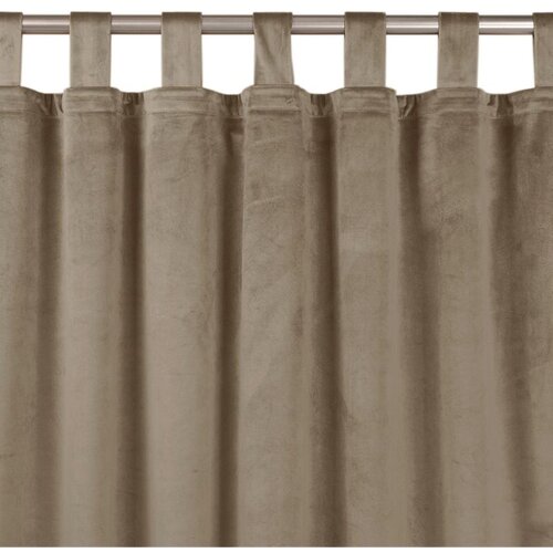  Curtain VILA color beige style classic 10cm tab tops velvet 200x270 HOMEDE Cene