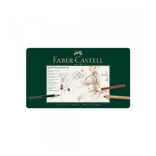Faber Castell pitt monochrome set za crtanje 1/33 112977 ( C464 ) Slike