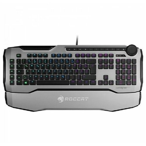 Roccat Horde AIMO, Membranical RGB Gaming Keyboard, USB, white tastatura Slike