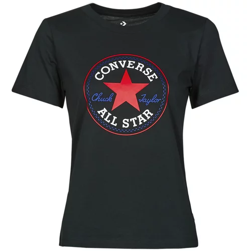 Converse Majice s kratkimi rokavi Chuck Patch Classic Tee Črna