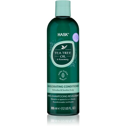 Hask Tea Tree Oil &amp;amp; Rosemary osvježavajući regenerator za suho vlasi&amp;scaron;te i svrbež 355 ml Slike
