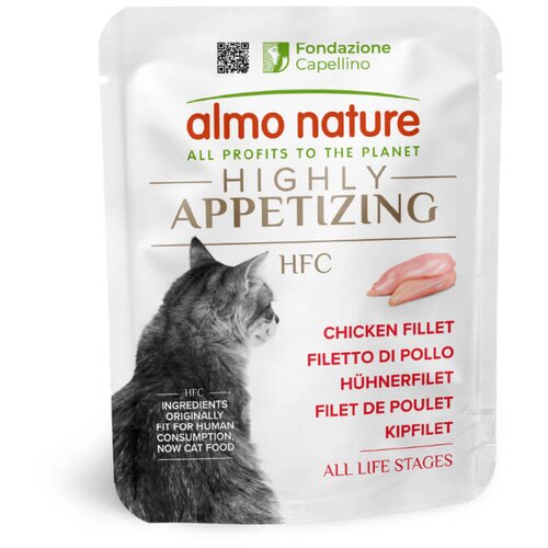 Almo Nature HFC Highly Appetizing file v juhi, vrečka - pi&scaron;čančja prsa - 50 g 24 x 50 g Cene