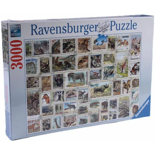Ravensburger Puzzle - poštne znamke živali 3000 kosov (17079