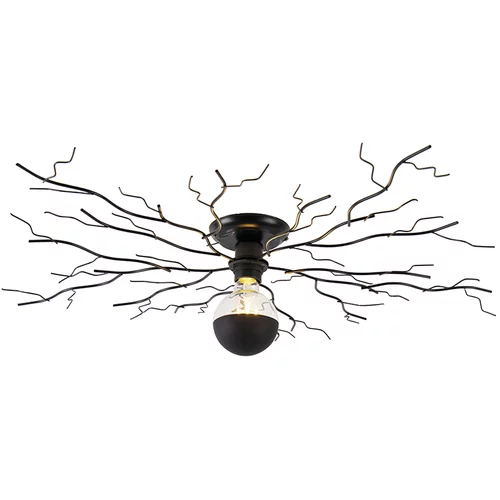 QAZQA Art Deco stropna svetilka črna 80 cm - Ramuri