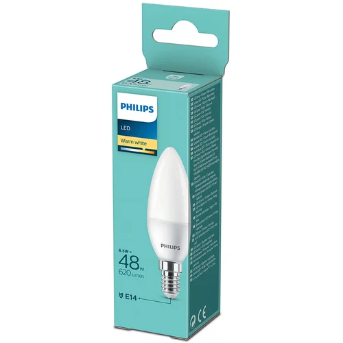 Philips LED sijalica 6.5W B35 E14 2700K