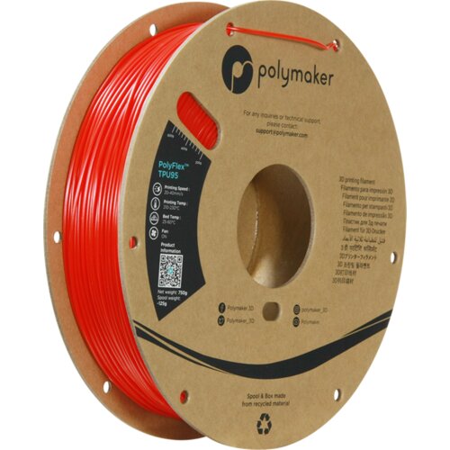 Polymaker PolyFlex TPU95 Red, 1.75 mm (750 g) Slike