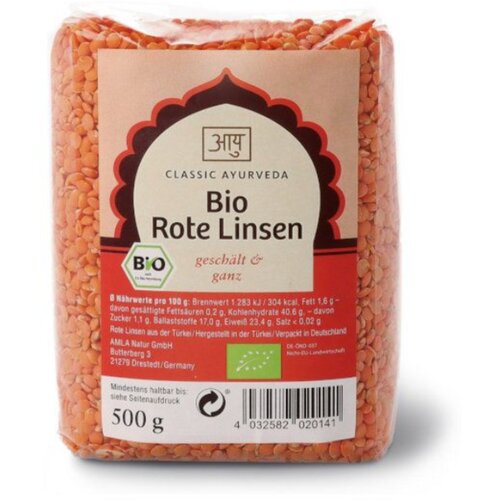 Rdeča leča (olupljena in cela), bio - 500 g Cene