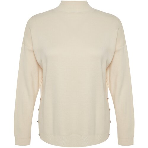 Trendyol Curve Plus Size Sweater - Ecru - Relaxed fit Cijene
