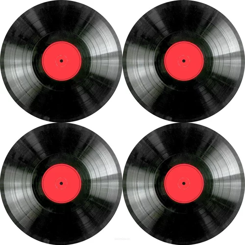 Bertoni Home Unisex's 4 Thick Round Table Pads Set Vinyl