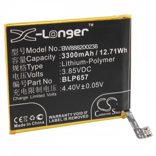 VHBW Baterija za OnePlus 6 / A6000, 3300 mAh Slike