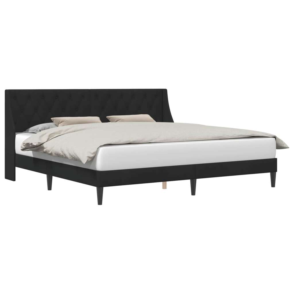  Okvir za krevet s uzglavljem Crna 200 x 200 cm Bar&amp;scaron;un - Crna 200 x 200 cm Slike