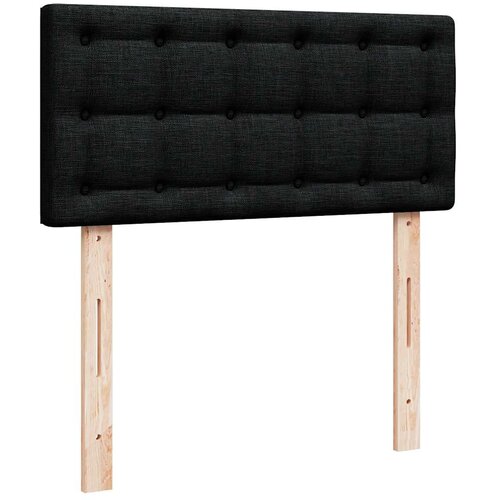 Otomanski krevet s madracem crni 100x200 cm tkanine Slike