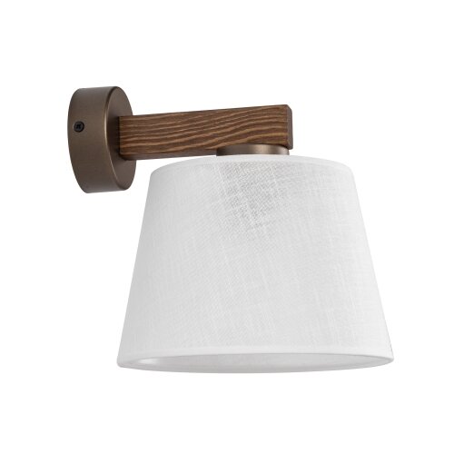  Brilagi - Zidna lampa LATTE 1xE27/15W/230V borovina/bela Slike