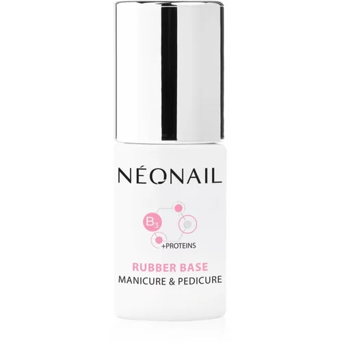 NeoNail Manicure & Pedicure Rubber Base podlak za gel nohte z beljakovino 7,2 ml