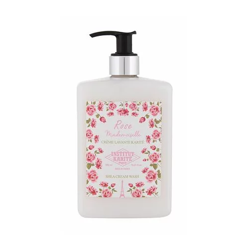 Institut Karite Shea Cream Wash Rose Mademoiselle krema za tuširanje za čišćenje i osvježavanje 500 ml za žene