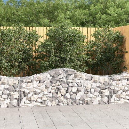  Gabionska ko&amp;scaron;ara s lukom 200x50x60/80 cm pocinčano željezo Slike