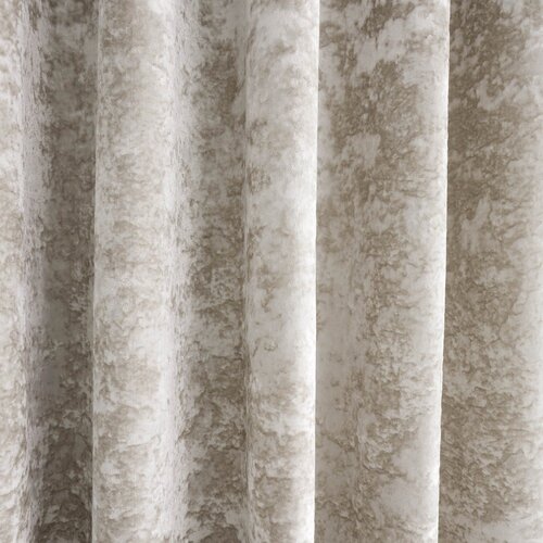 Catherine Lansfield Bež zavese v kompletu 2 ks 168x137 cm Crushed Velvet &amp;ndash; Slike