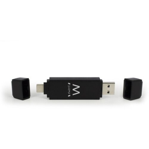 Ewent Čitalec kartic USB 3.0, kompakten, USB-C in USB-A Slike