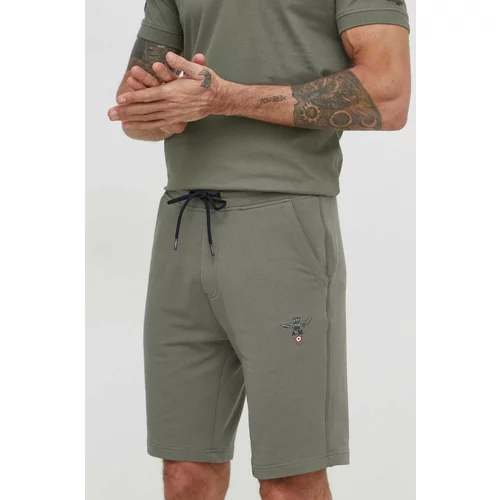 Aeronautica Militare Kratke hlače za muškarce, boja: zelena