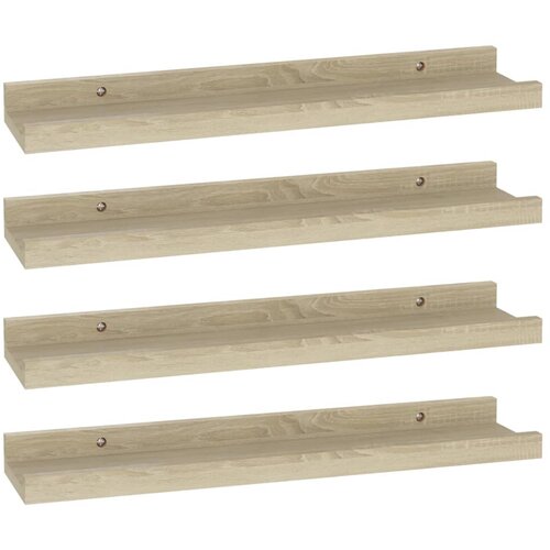 vidaXL Stenske police 4 kosi sonoma hrast 40x9x3 cm, (20620716) Cene