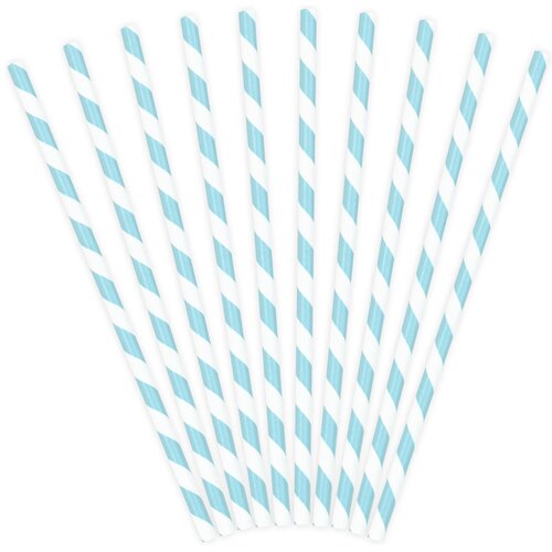PARTY DECO papirnate slamice, nebesno modre, 19,5 cm Slike