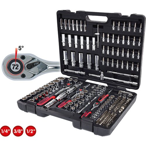 Ks Tools 1/4 + 3/8 + 1/2 CHROMEplus Socket Set 195 pcs Cijene