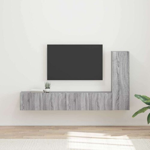  Komplet TV omaric 3 pcs Siva Sonoma Konstruiran les, (5000132354) Cene