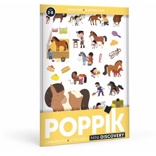 Poppik edukativni poster s nalepnicama mini otkrića poniji Cene