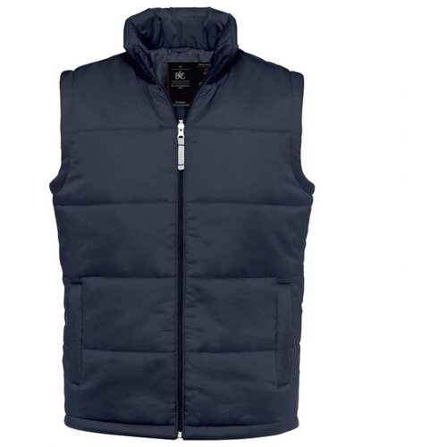  PRSLUK ZIP MU&amp;Scaron;KI B&amp;amp;C BODYWARMER/MEN TAMNOPLAVI S * DO ISTEKA ZALIHA Slike