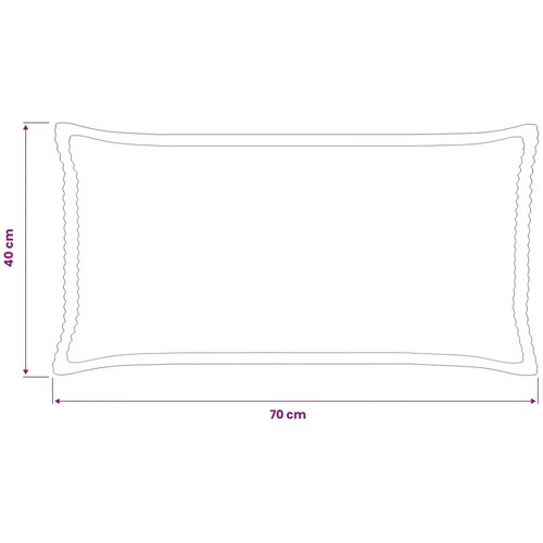  Presvlaka za jastuk 2 kom. HOUTEN Žuta 40 x 70 cm Kord - Žuta 40 x 70 cm 2 Slike