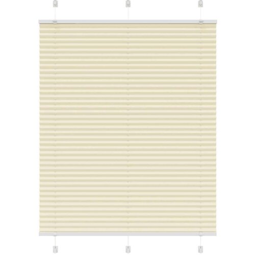 vidaXL Plisirana roleta krem 105x100 cm širina tkanine 104,4 cm Cene